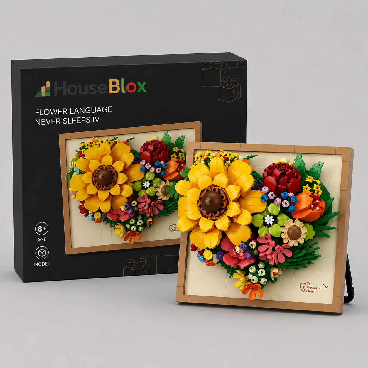 HouseBlox Signature – Blossom Heart – 781 Pieces