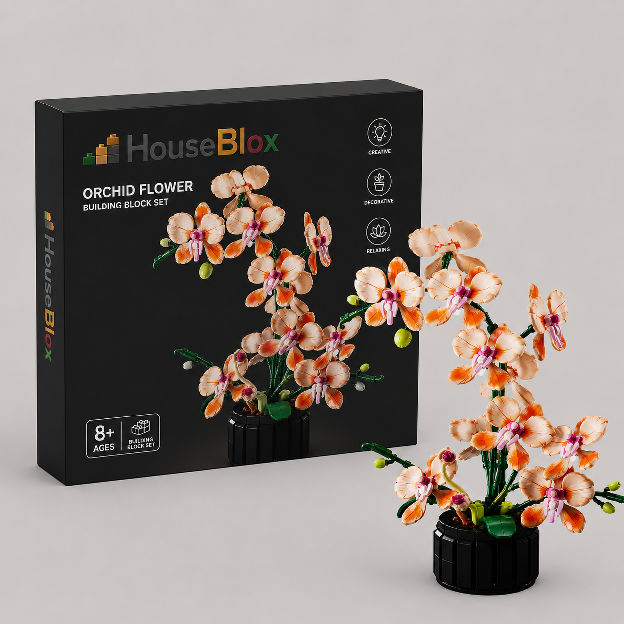 HouseBlox Signature – Orchidée – 866 Pieces