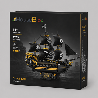 HouseBlox Signature – Black Pearl – 801 Pieces