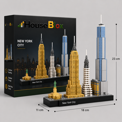 HouseBlox Signature – New York Skyline – 598 Pieces