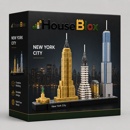 HouseBlox Signature – New York Skyline – 598 Pieces