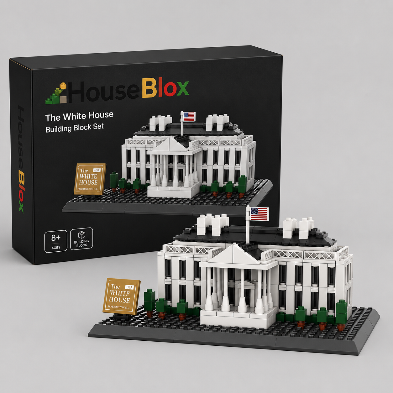 HouseBlox Signature – White House – 770 Pieces