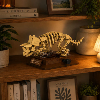 HouseBlox Signature – Triceratops Fossil Skeleton
